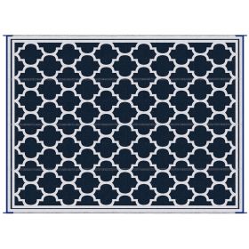 Outsunny Reversible Outdoor Rug Carpet, 9' x 18' Waterproof Plastic Straw Rug, Portable RV Camping Rugs with Carry Bag, Large Floor Mat for Backy