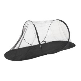 Portable Boat Type Outdoor Camping Mosquito Net Tent (Color: Black Bottom, Type: Tent)